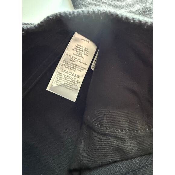 $168 New Madewell Alexa Chung High Rise Straight Jeans - black - Size 25 - Picture 11 of 12